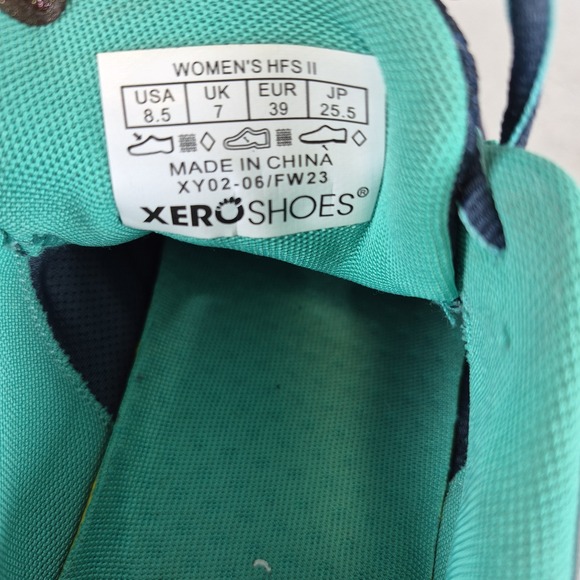 Xero HFS II Women's Size 8.5 Barefoot Minimalist Running Shoes Blue Green - Picture 10 of 10